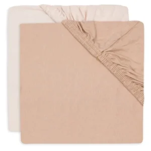 Hoeslaken Set 2 - Pack – Zachte Jersey Blush 70/75x140/150cm koop je bij Babywinkel