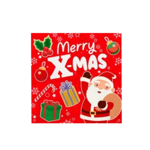 Kerst Servetten Rood Figuren 16cm van Paper Dreams koop je bij Partywinkel