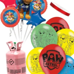 Helium Set Flasche und 11 Paw Patrol™ Ballons