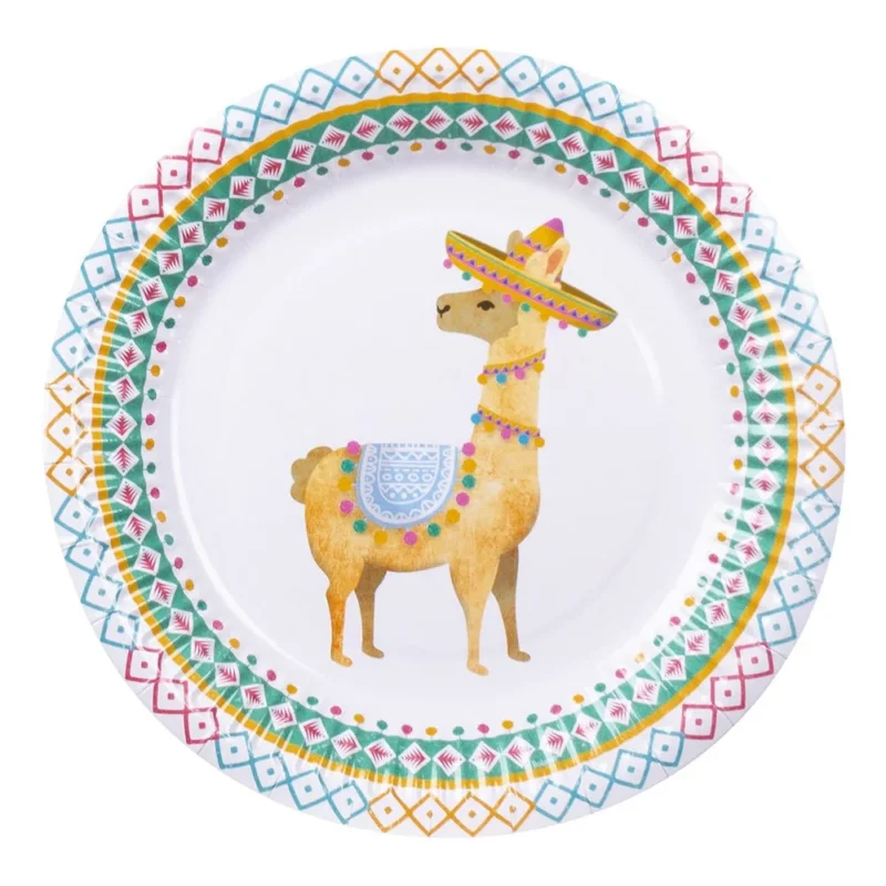 Lama Borden Versiering 23cm 6st van Boland koop je bij Partywinkel