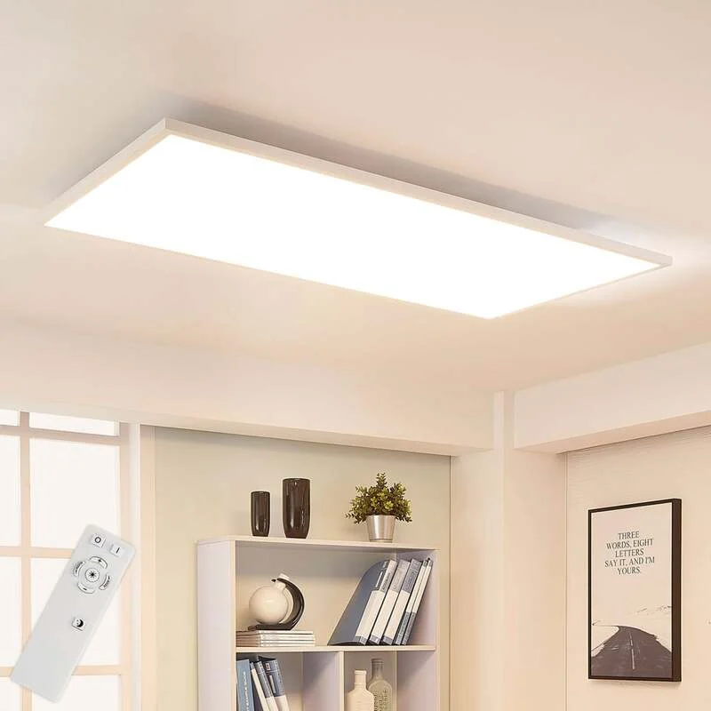 Arcchio LED-Panel Arya dimmbar Leuchte 119x59cm Aluminium Acryl weiß 75W - 4251096540413