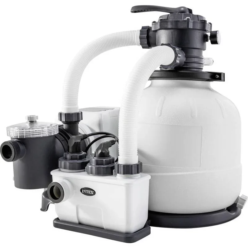 Intex Sandfilteranlage 6000 l/h QX2100 Poolpumpe Wasserfilteranlage 550W 32.200l - 6941057417851