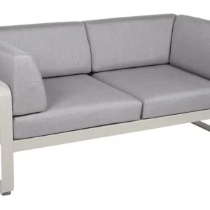 Fermob Bellevie Clubsofa Zweisitzer Gartenmöbel lehmgrau Outdoor Sitzgelegenheit - 3100540352564