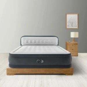 Intex Luftbett DuraBeam UltraPlushHeadboard 236x152cm grau weiß 272kg Tragkraft - 6941057422992