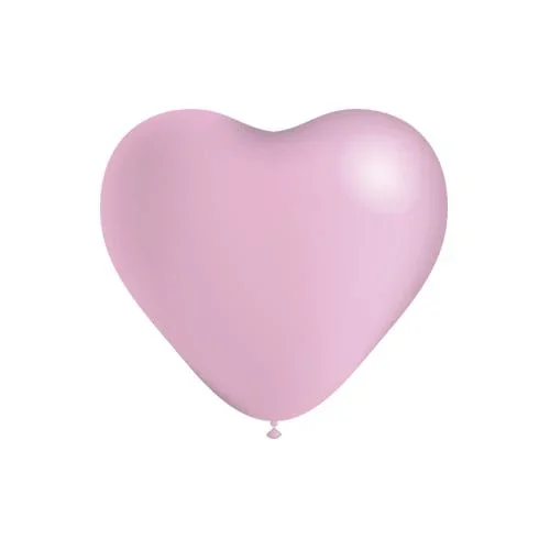 Lichtroze Hartjes Ballonnen 25cm 6st van Balloonia koop je bij Partywinkel