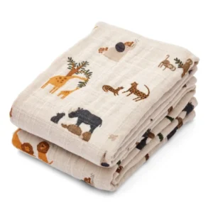Liewood Lewis Hydrofiele Doek All together / Sandy 2st koop je bij Babywinkel