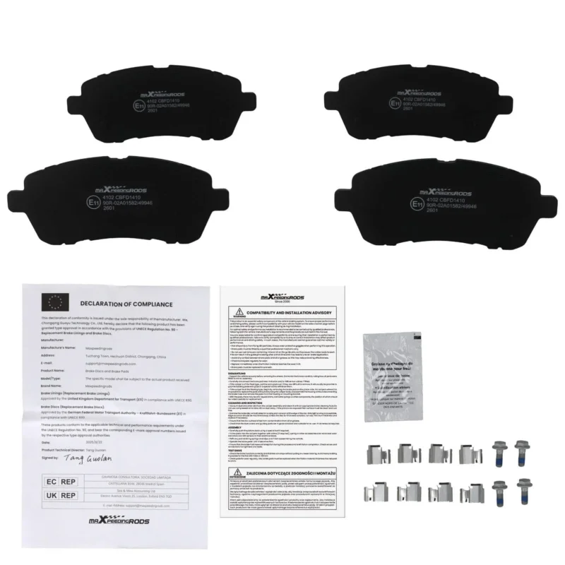 Neu Bremsbeläge Hinten kompatibel für Audi A1 8X A3 8P kompatibel für Seat Altea Leon kompatibel für Skoda Octavia 2004-2013