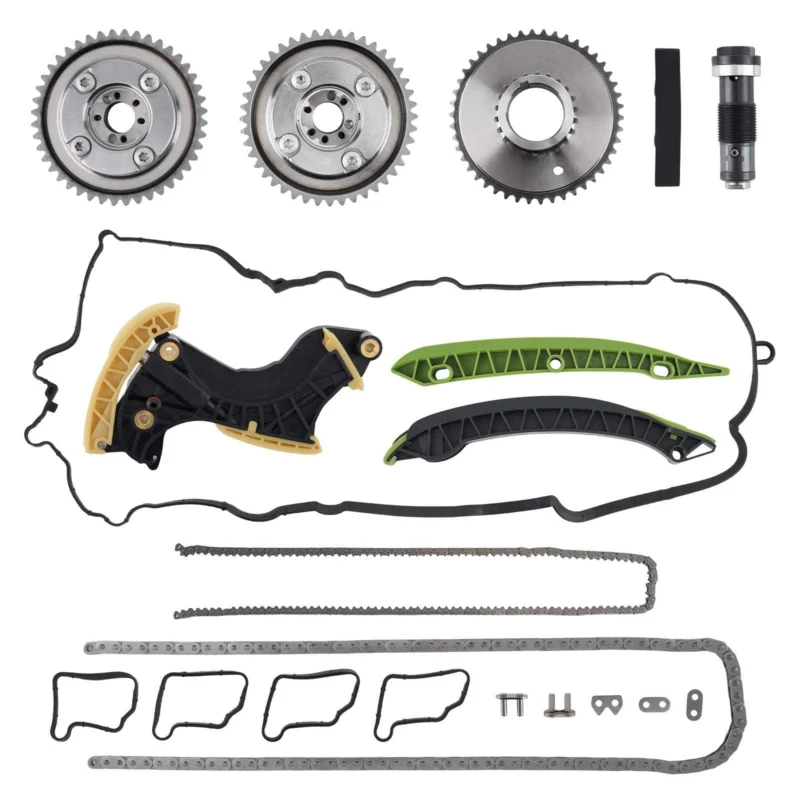 Neu Steuerkettensatz+Einsteller+Spanner Stabil kompatibel für Mercedes M271 CGI W204 S204