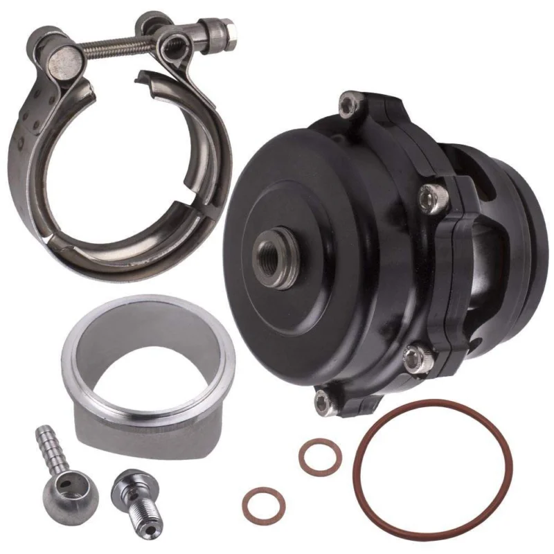 New 50mm V-Band Aluminium Turbo Charger BOV Blow off Valve 35psi Boost + Flange