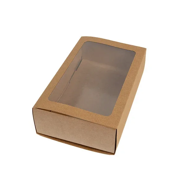 Zweiteilige Papierschachteln Kraft 21x12,7x5,7 cm (25 Stück) [MBS10K]