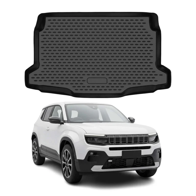 Kofferraummatte Laderaumwanne für Jeep Avenger 2023-2026 obere TPE Schwarz 1 tlg
