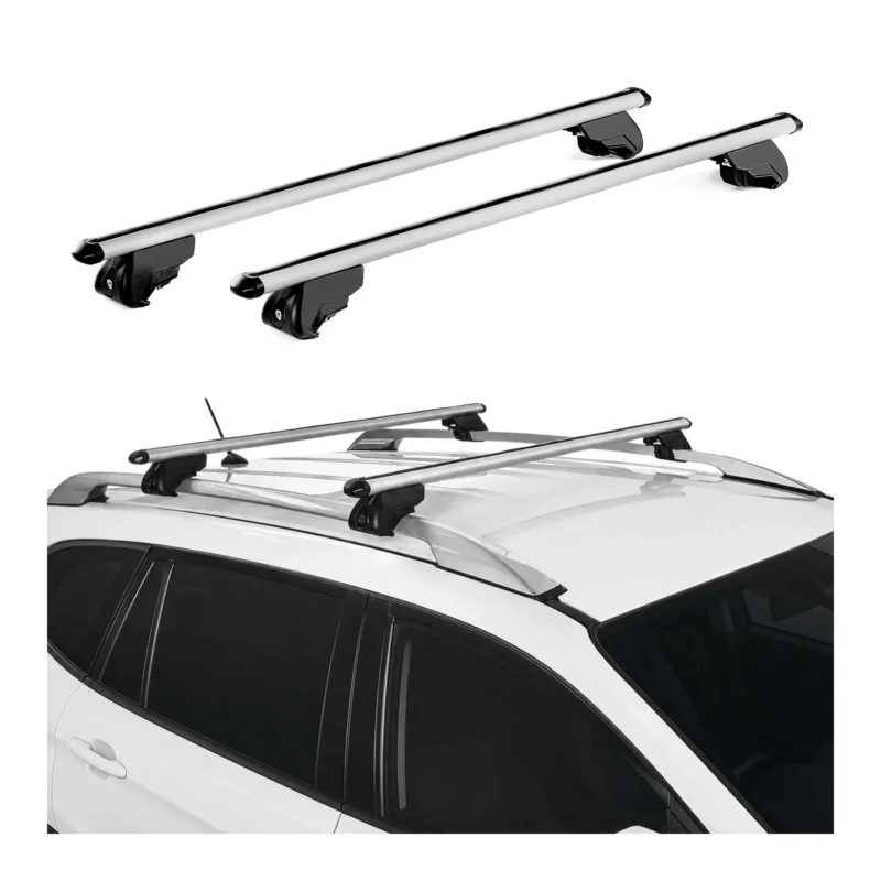 Dachträger für Citroen Nemo 2008-2017 Aluminium Grau Dachgepäckträger