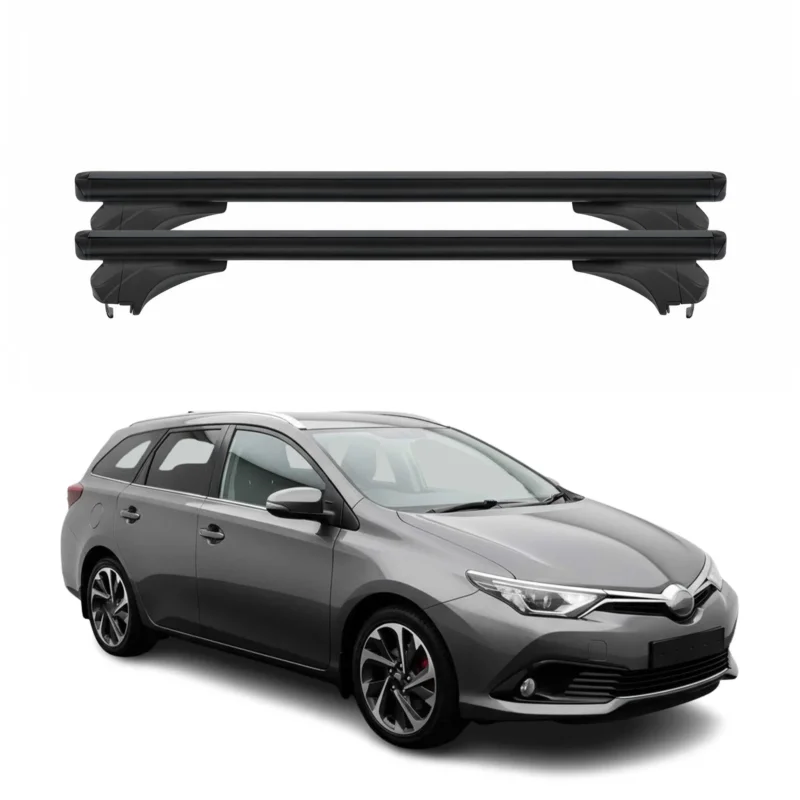 Menabo Dachträger für Toyota Auris / Corolla E180 Touring Sports 2013-18 Schwarz