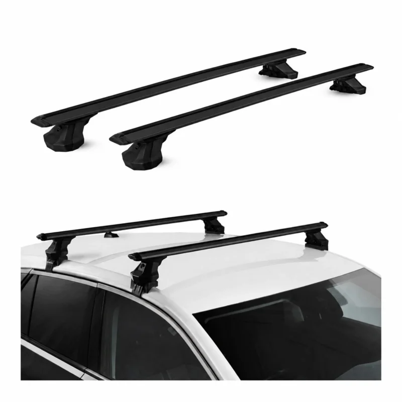 Dachträger für Renault Scénic III 2009-2016 Aluminium 2 Stück 75 kg TÜV Schwarz