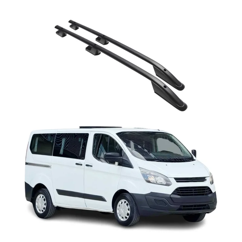 Alu Dachreling für Ford Tourneo Custom 2013-2024 L1 Kurzer Schwarz