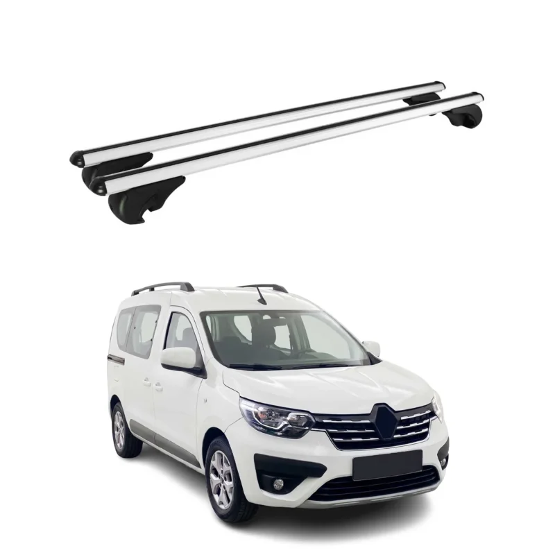 Dachträger Grundträger für Renault Express 2021-2024 TÜV Aluminium Silber 2tlg