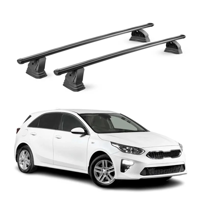 Stahl Dachträger für Kia Cee'd III 2018-2026 TÜV Abschließbar 2tlg Schwarz