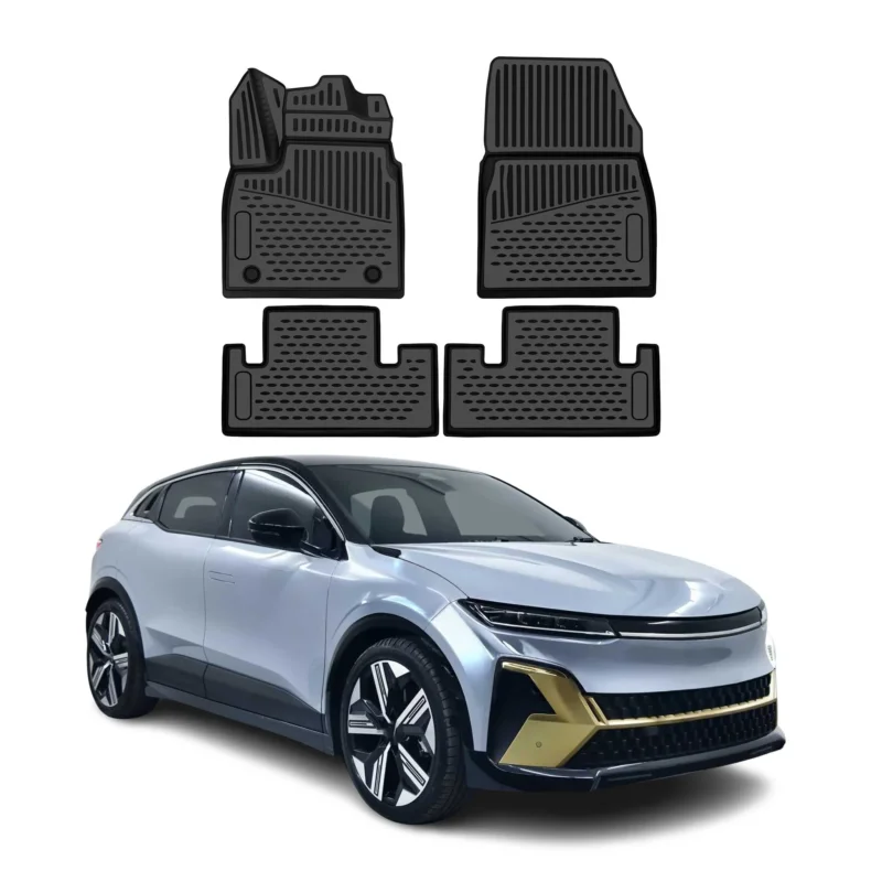 OMAC Gummimatten Fußmatten für Renault Megane E-Tech 2022-2026 TPE Schwarz 4tlg