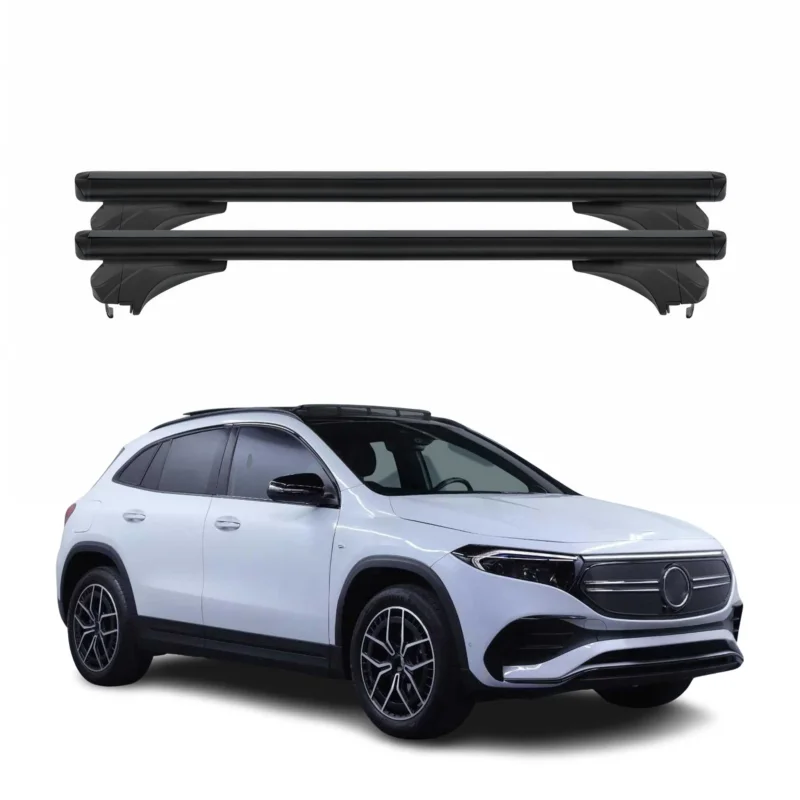 Menabo Dachträger Grundtäger für Mercedes EQA H243 2022-2026 Alu Schwarz 2 tlg