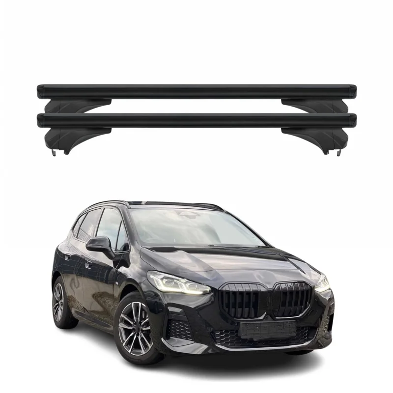 Menabo Dachträger für BMW 2er U06 Active Tourer 2021-2026 Aluminium Schwarz 2x