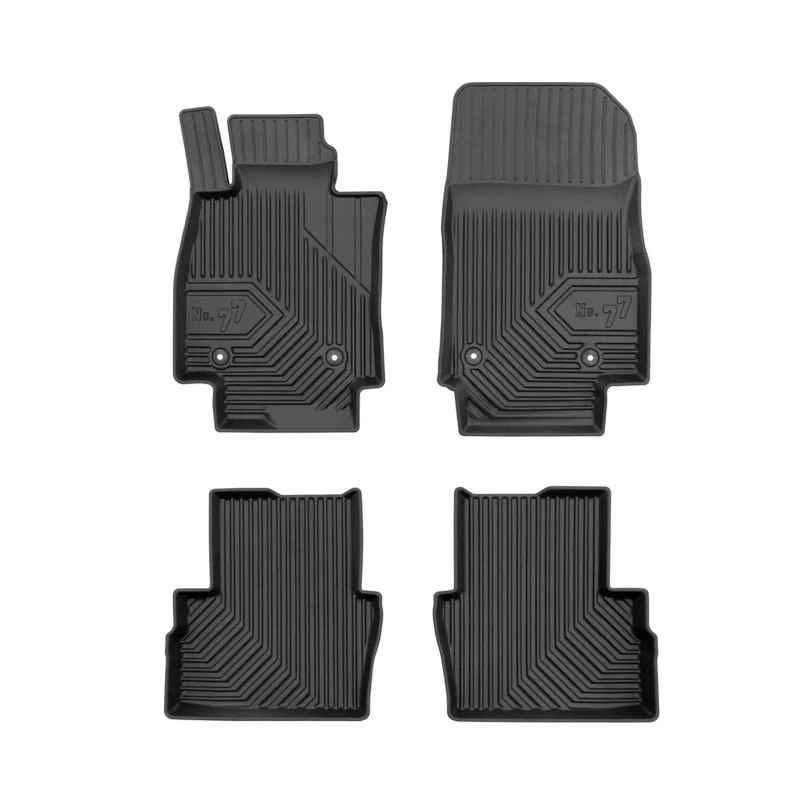 Fußmatten Gummimatten No.77 für Mazda2 mk3 2015-2026 TPE Gummi Schwarz 4 teile