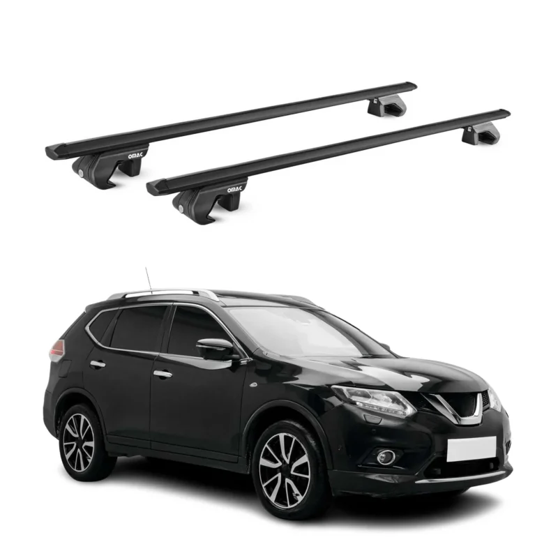 Dachträger Grundtäger für Nissan X-Trail III T32 2013-2021 90kg Alu Schwarz ABE