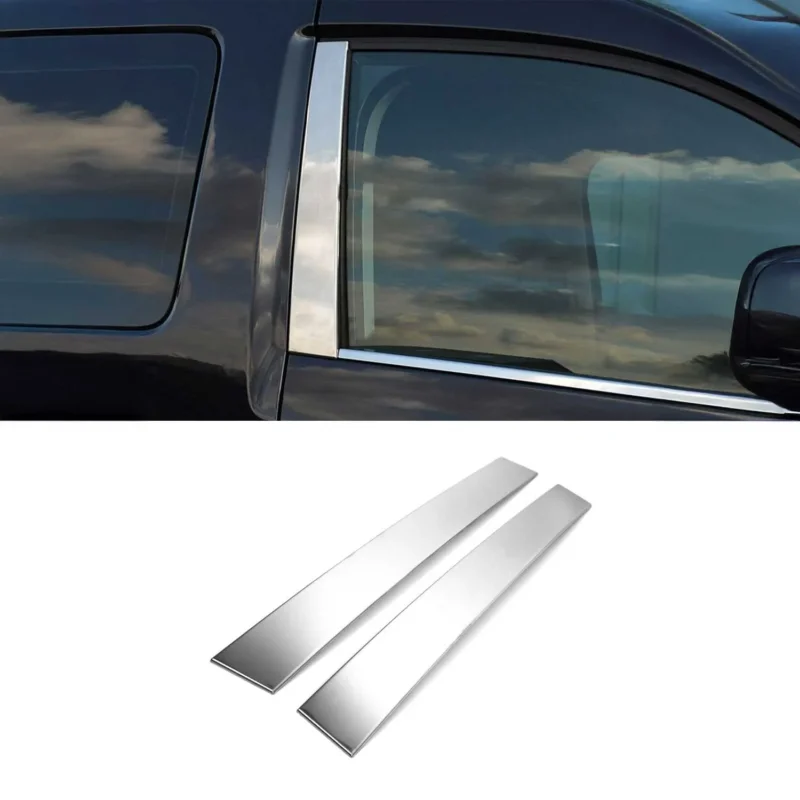 B-Säule Türsäulen Verkleidung für VW Caddy 2003-2015 Edelstahl Chrom 2tlg