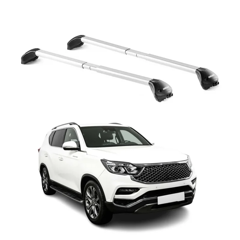 Dachträger für Ssangyong Rexton IV 2017-2026 5 tür 100kg Alu Silber 2x ABE