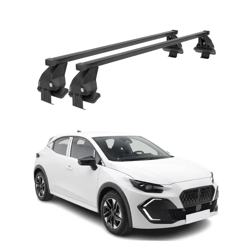 Menabo Dachträger Grundtäger für Renault Clio VI 2025-2027 50kg Schwarz Stahl 2x