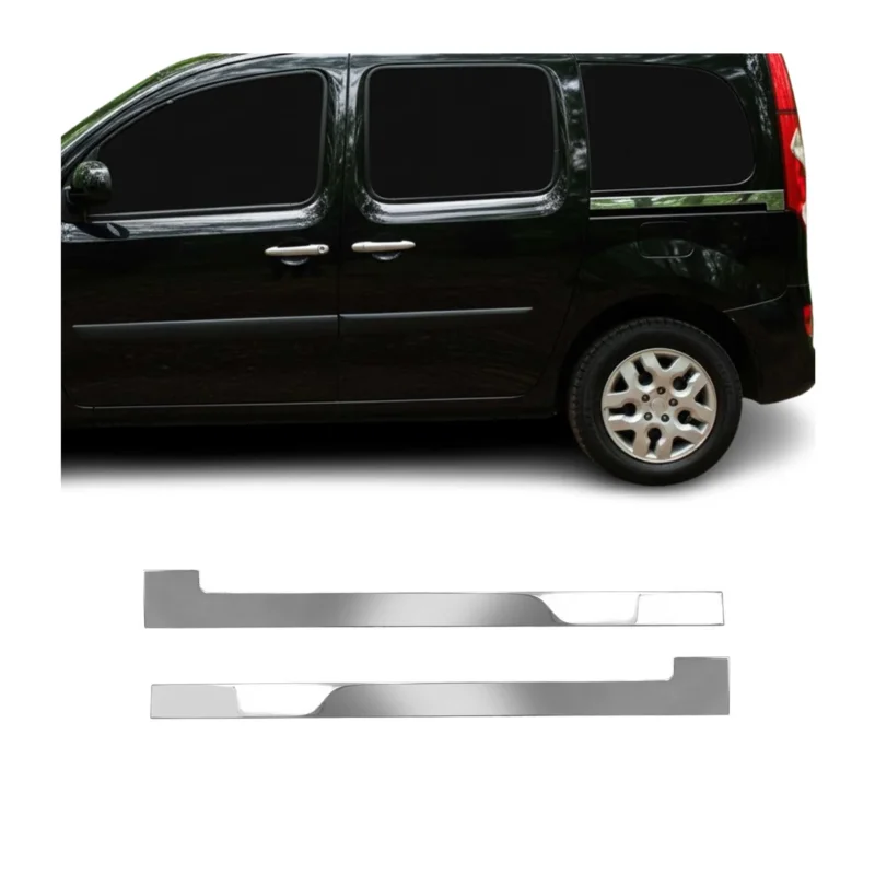 Seitentürleiste Türleisten Türschutzleiste für Mercedes Citan 2012-2021 Chrom 2x