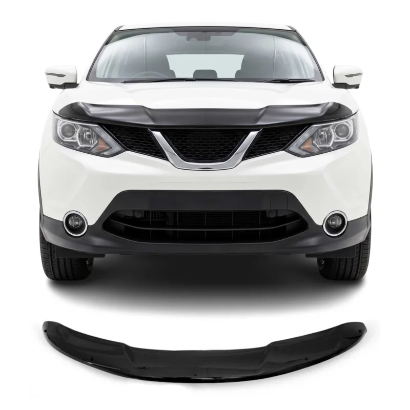 Motorhaube Deflektor Insektenschutz für Nissan Qashqai J11 2014-2017 Dunkel