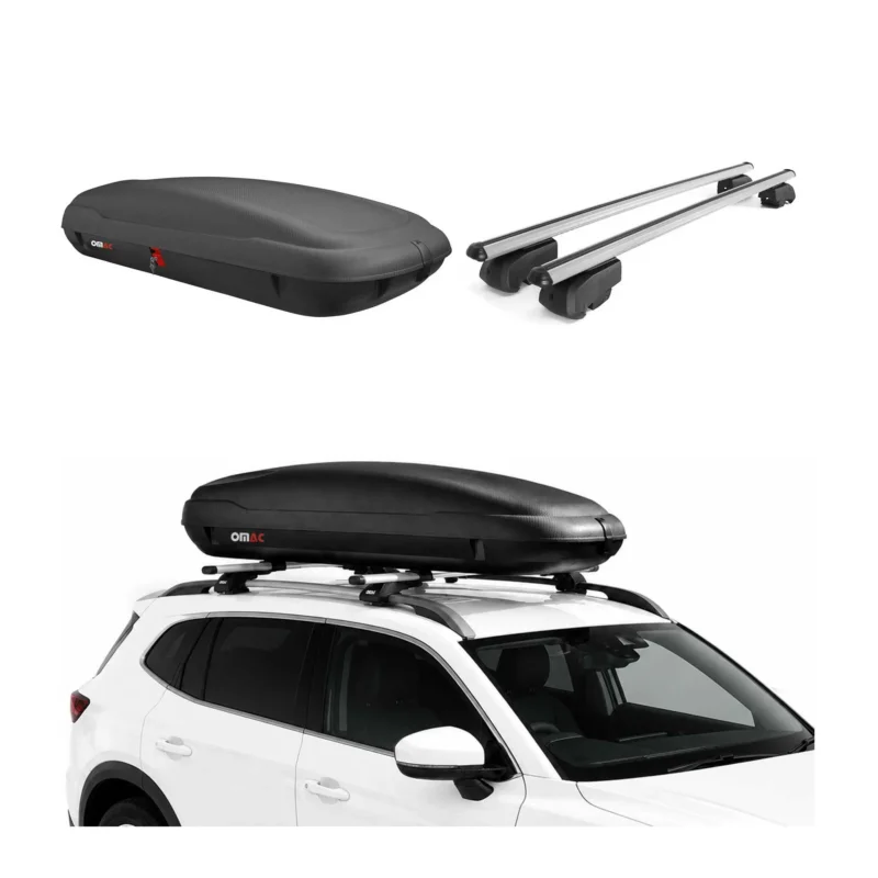Carbonlook Dachbox 400L + Alu Dachträger Hyundai Tucson IV 2022-2026 Silber