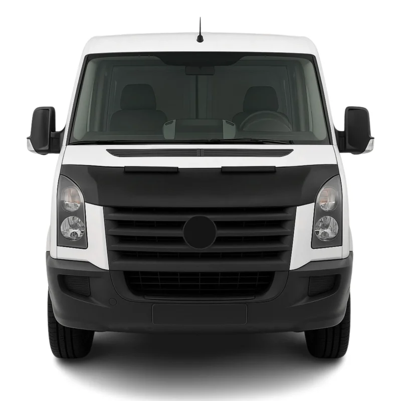 Haubenbra Steinschlagschutz Bonnet Bra für VW Crafter 2006-2017 Schwarz Halb
