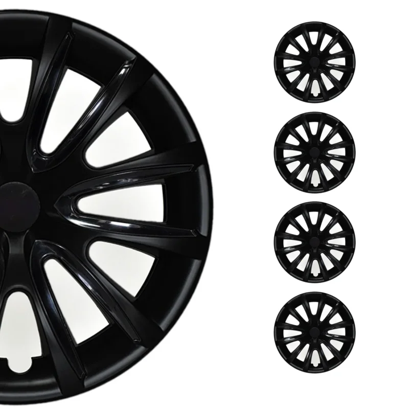 4x Radblenden Radkappen Radzierblenden für 16" Zoll Matt Schwarz