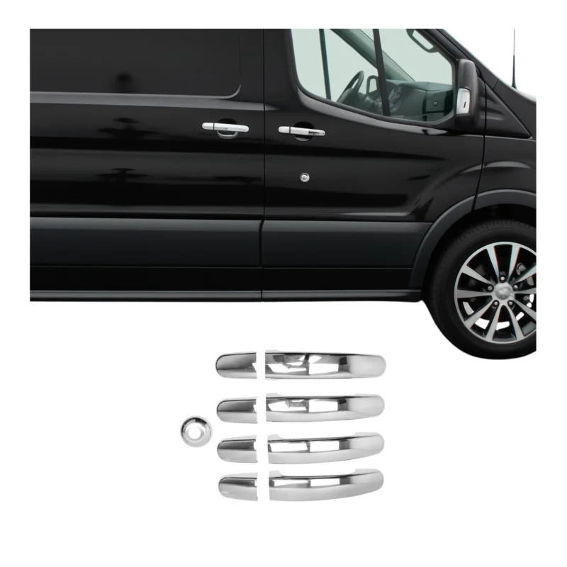 Chrom Türgriff Blende für Ford Tourneo Custom 2012-2024 Edelstahl 8tlg
