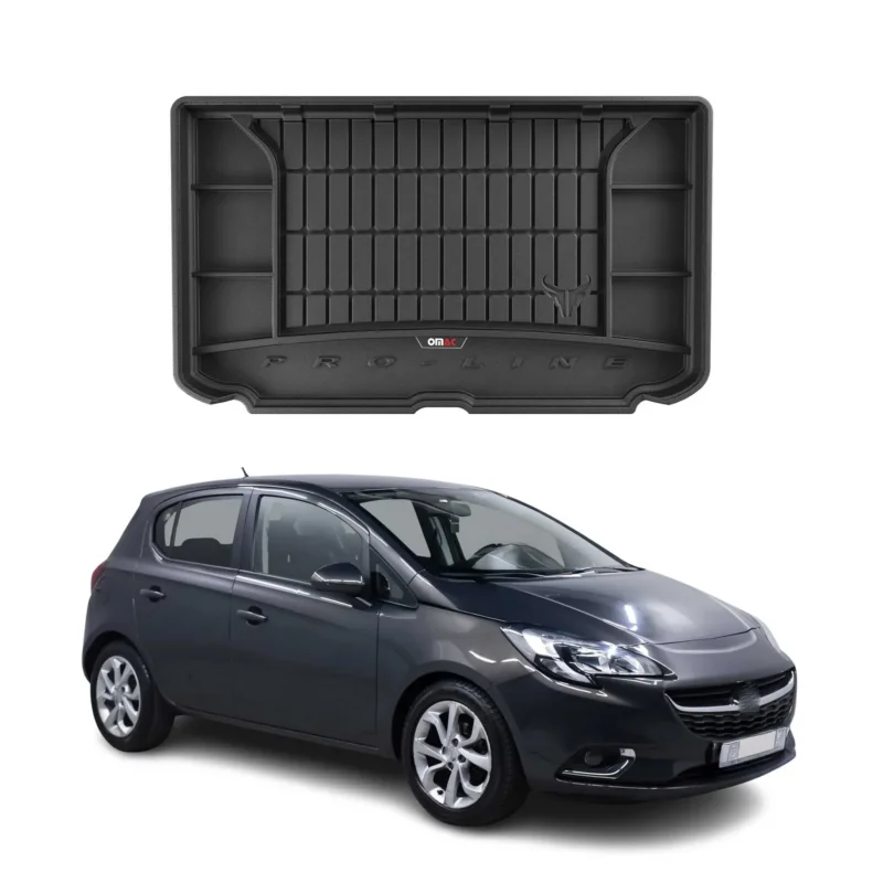 OMAC Gummi Kofferraumwanne für Opel Corsa E Schrägheck 2014-19 TPE Laderaumwanne