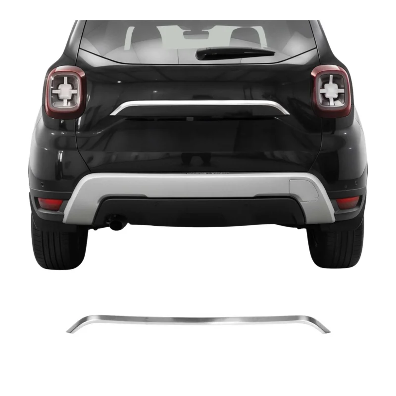 Kofferraumleiste Heckklappe Leiste für Dacia Duster 2018-2021 Chrom Gebürstet