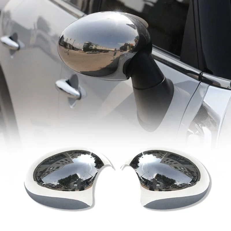 Spiegelkappen Spiegelabdeckung für Mini Cooper R57 2009-2016 Edelstahl Chrom