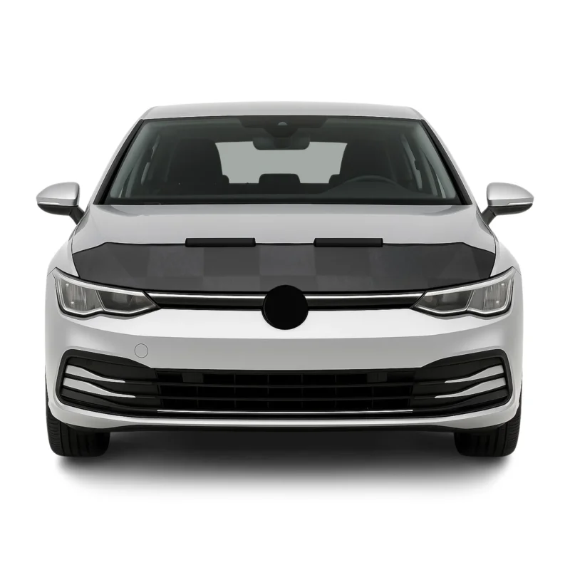 Haubenbra Steinschlagschutz für VW Golf Schrägheck 2019-2026 Kariert Halb