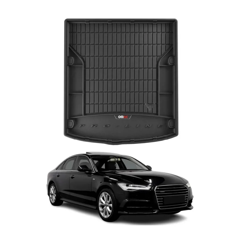 OMAC Gummi Kofferraumwanne für Audi A6 C7 Stufenheck 2011-2018 TPE Laderaumwanne