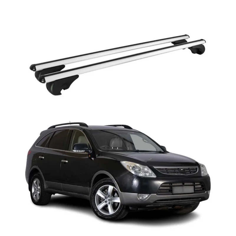 Dachträger Grundträger für Hyundai ix55 2009-2013 TÜV Aluminium Silber 2tlg
