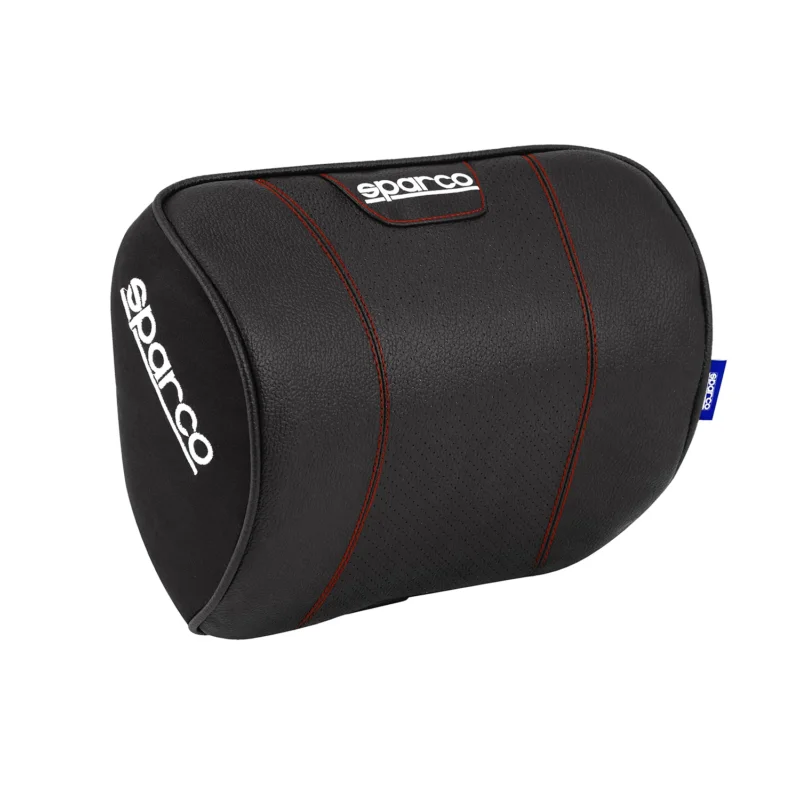 SPARCO Auto Nackenkissen Reisekissen Schwarz Ergonomische Memory-Schaum Kissen