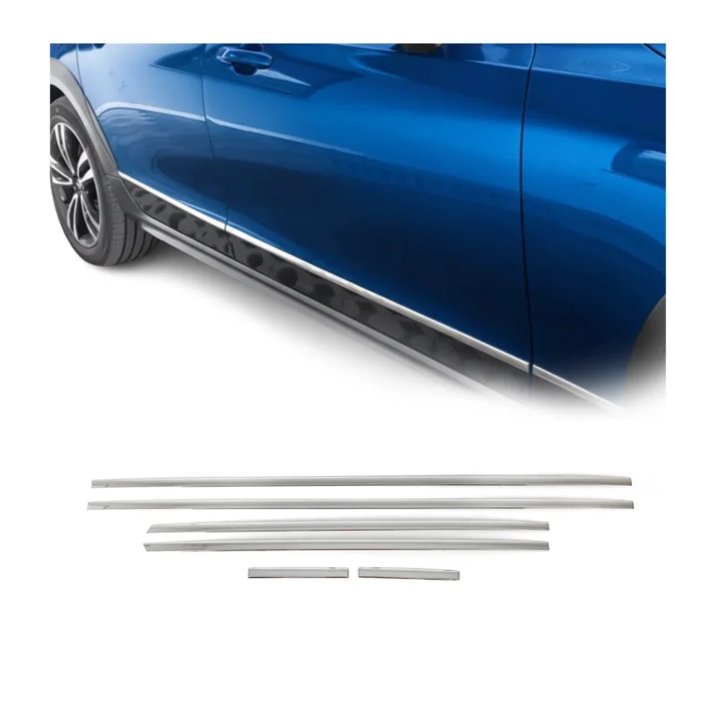Seitentürleiste Türleisten Türschutzleiste für Volvo V90 2016-2025 Edelstahl 6x