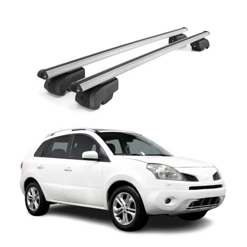 Dachträger Grundträger für Renault Koleos I 2011-2015 Facelift Alu Silber 2tlg