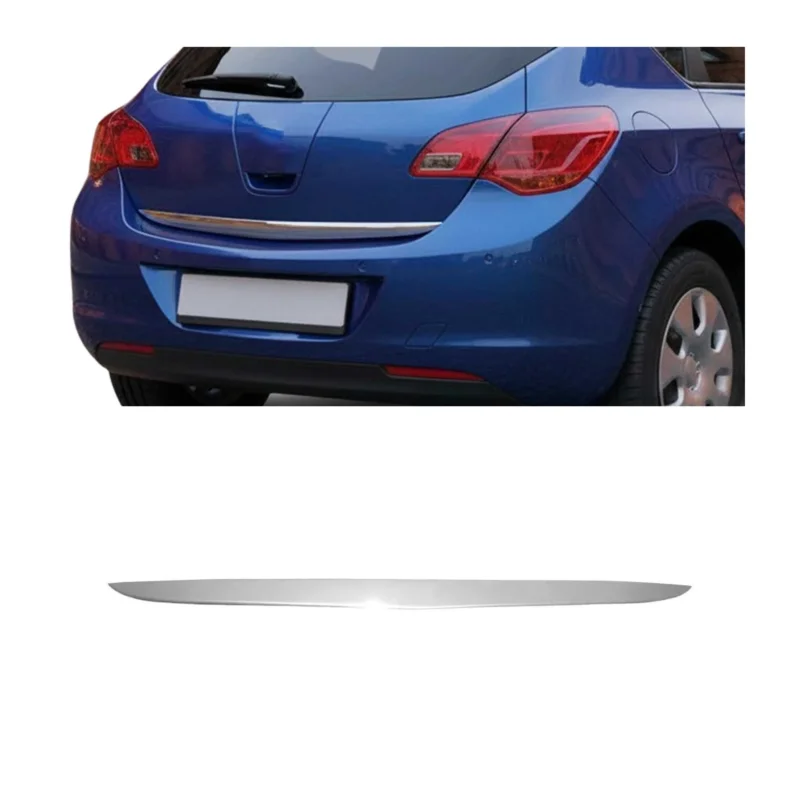 Kofferraumleiste Heckleiste für Opel Astra J 2009-2015 Untere Chrom Edelstahl