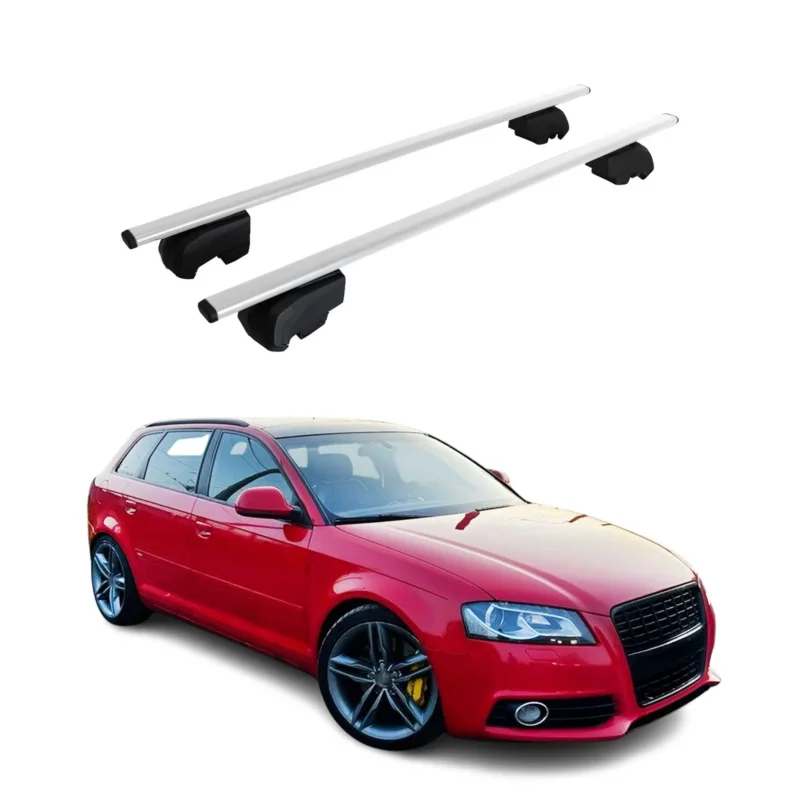 Dachträger Grundträger für Audi A3 8PA Sportback 2005-2013 75kg Stahl Silber 2x