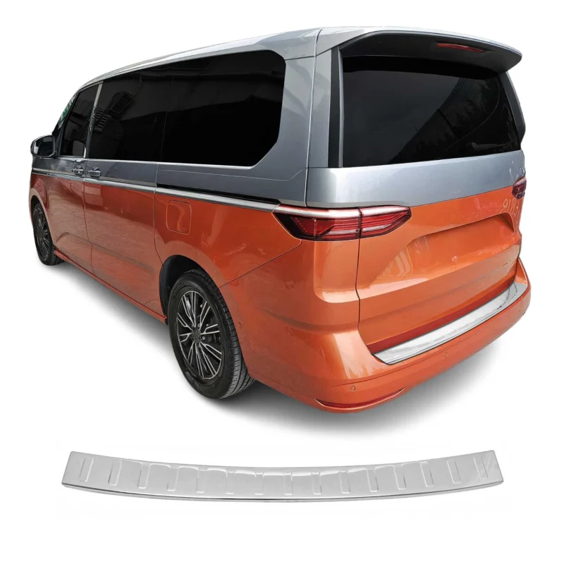 Ladekantenschutz Stoßstangenschutz für VW T7 Multivan 2022-2026 Edelstahl Silber