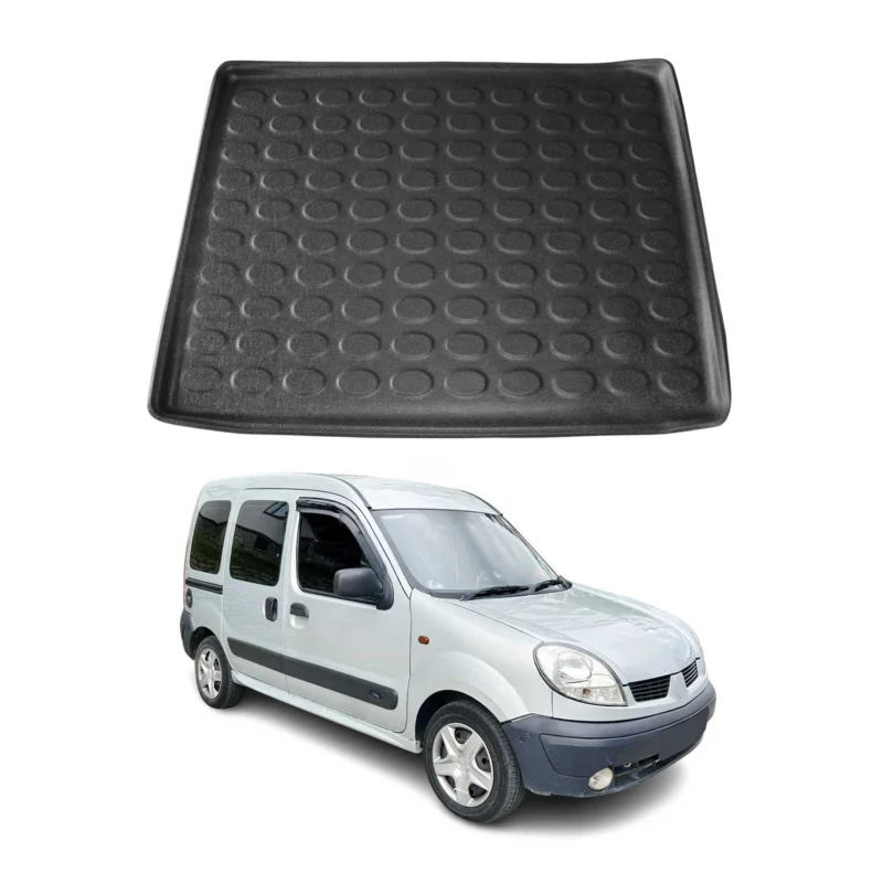 Kofferraumwanne Laderaumwanne für Renault Kangoo 1999-2008 Gummi TPE Schwarz