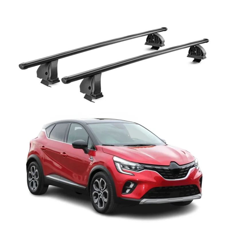 Stahl Dachträger für Renault Captur II 2019-2026 TÜV Abschließbar 2tlg Schwarz