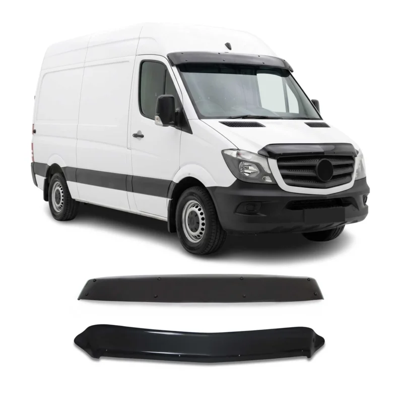 Sonnenblende Motorhaube Deflektor Set für Mercedes Sprinter W906 2013-2018 2tlg